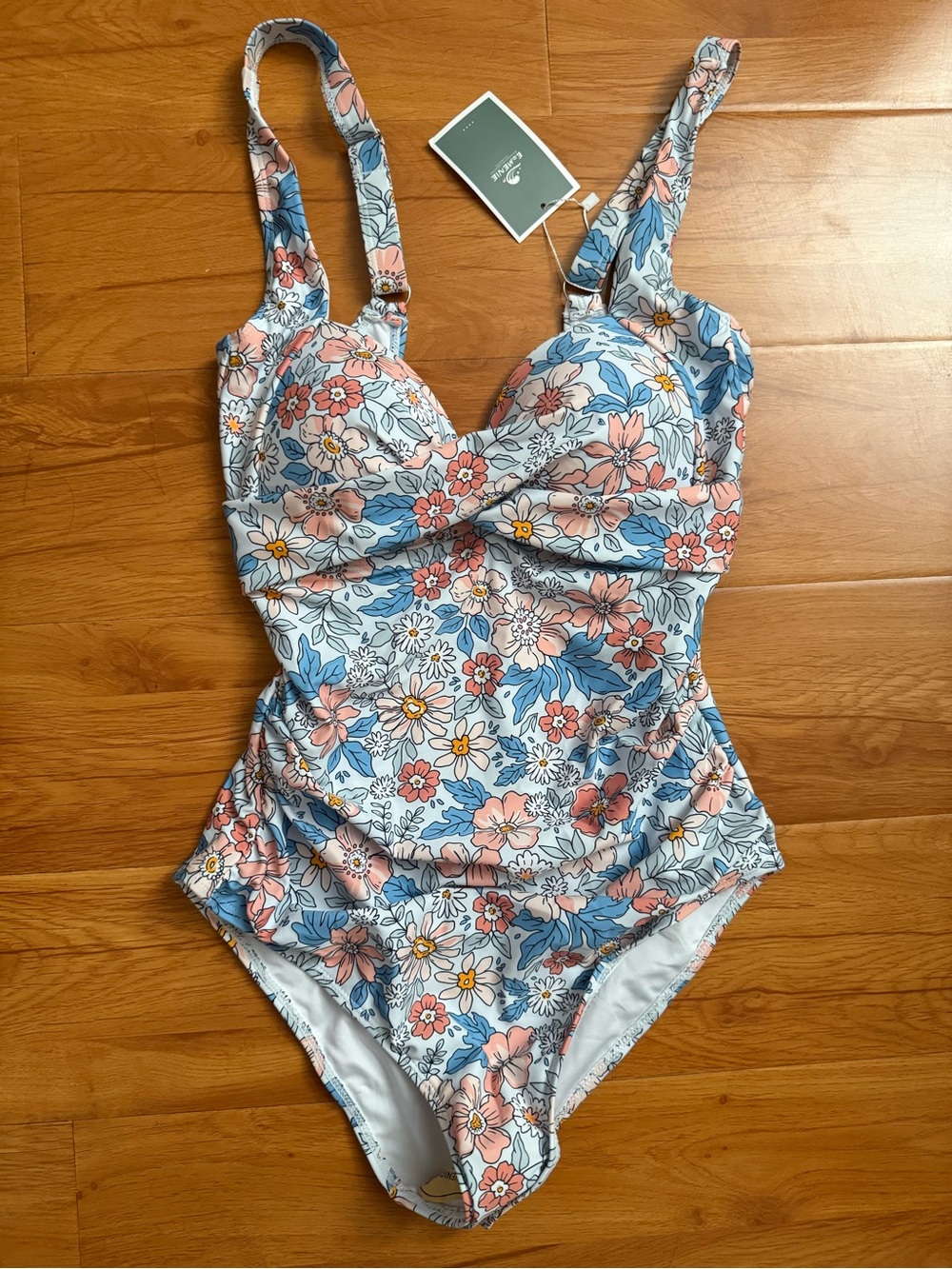 New Floral One-Piece Swimsuit - Medium